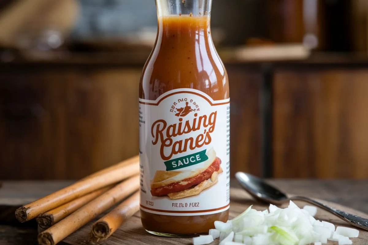 Raising Cane's sauce ingredients - mayonnaise, ketchup, Worcestershire sauce, garlic powder, and black pepper